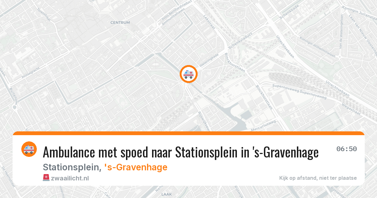 Ambulance met spoed naar Stationsplein in 's-Gravenhage — 11 feb 2026