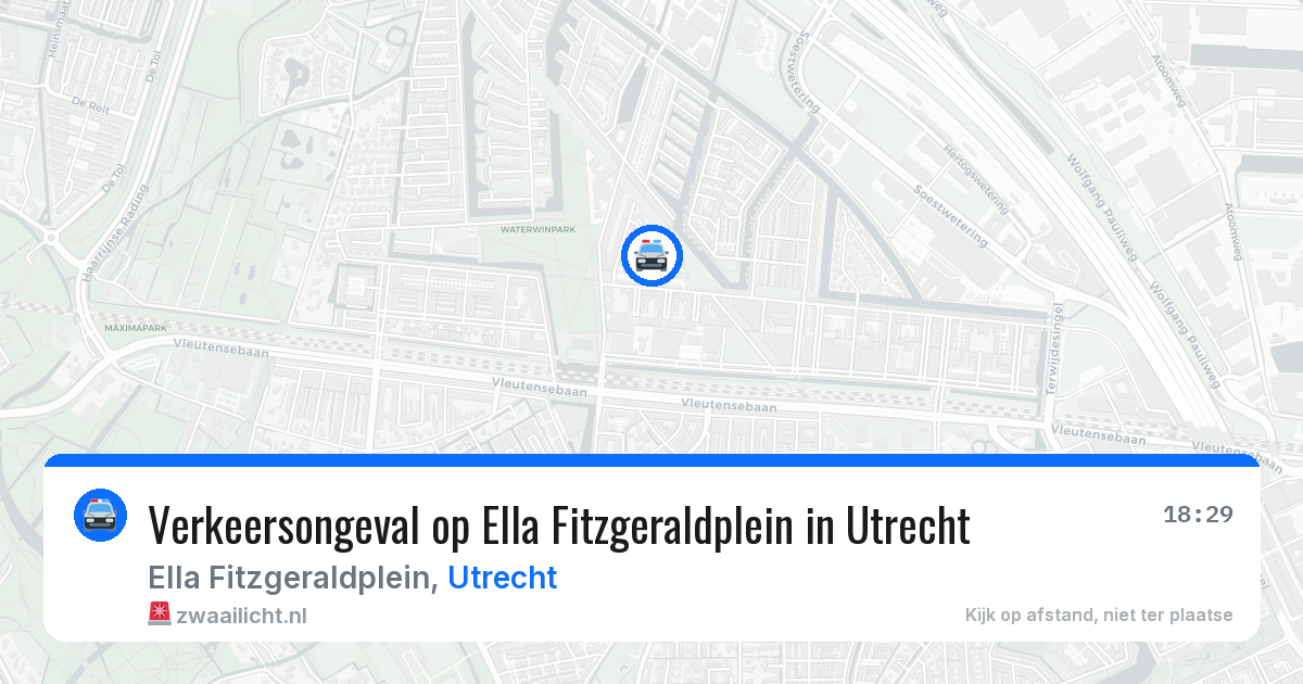 Verkeersongeval op Ella Fitzgeraldplein in Utrecht — 16 mei 2026