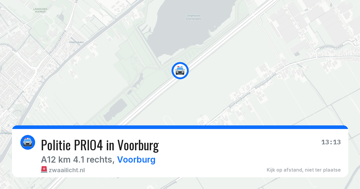Politie PRIO4 in Voorburg — 28 mrt 2026 | 🚨 Zwaailicht.nl