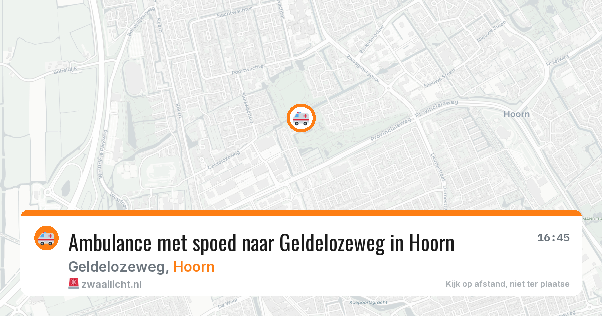 Ambulance met spoed naar Geldelozeweg in Hoorn — 19 jan 2026