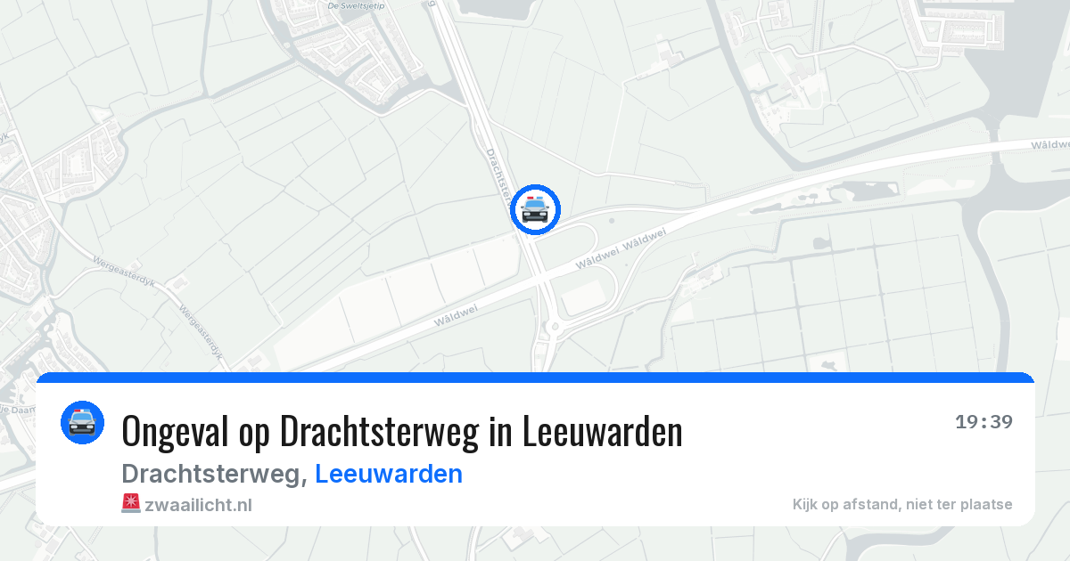 Ongeval op Drachtsterweg in Leeuwarden — 15 jul 2026