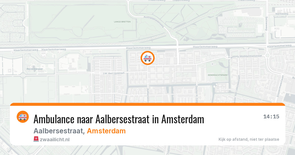 Ambulance naar Aalbersestraat in Amsterdam — 20 feb 2026