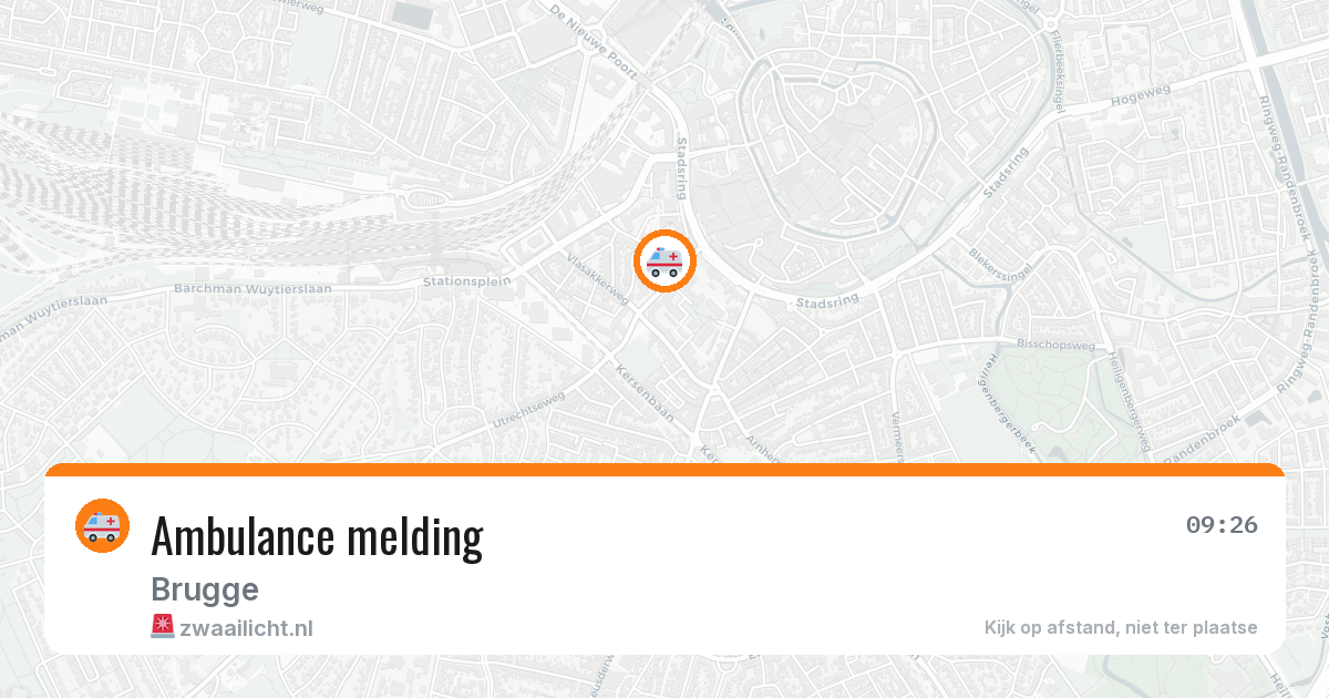 Ambulance melding — 1 apr 2026