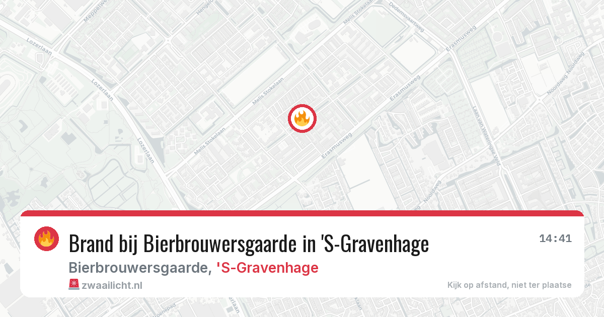 Brand bij Bierbrouwersgaarde in 'S-Gravenhage — 9 apr 2026