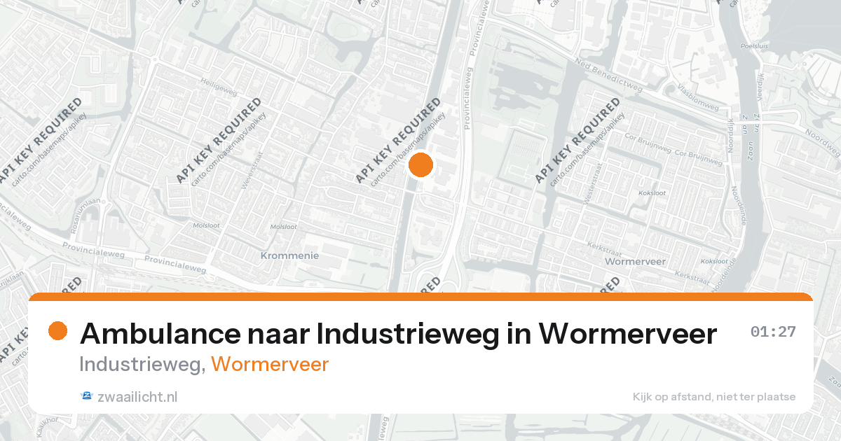 Ambulance naar Industrieweg in Wormerveer — 18 jul 2026