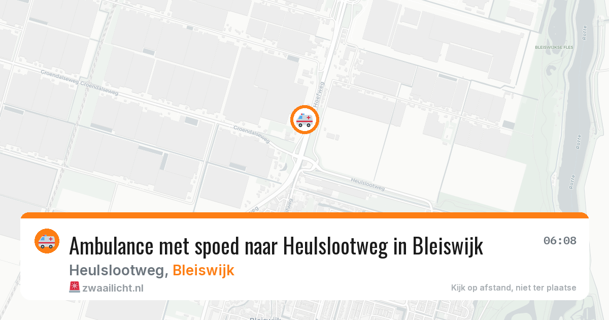 Ambulance met spoed naar Heulslootweg in Bleiswijk — 12 jul 2026