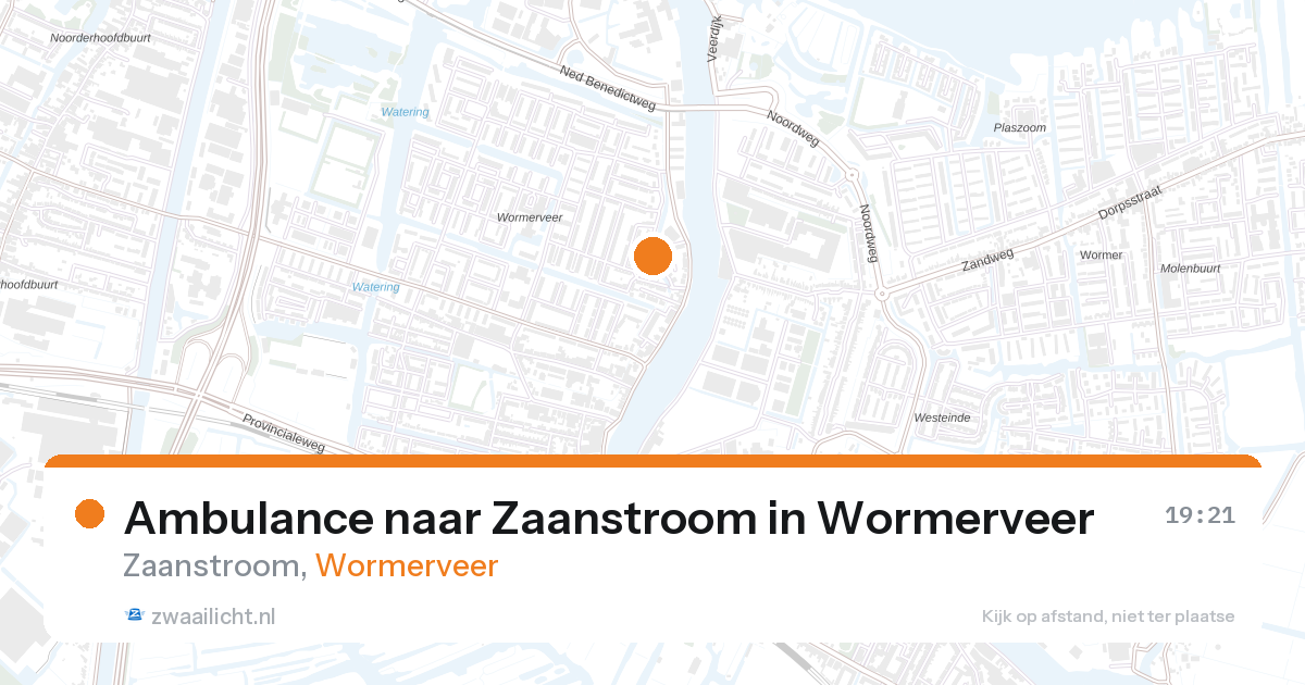 Ambulance naar Zaanstroom in Wormerveer — 7 jul 2026
