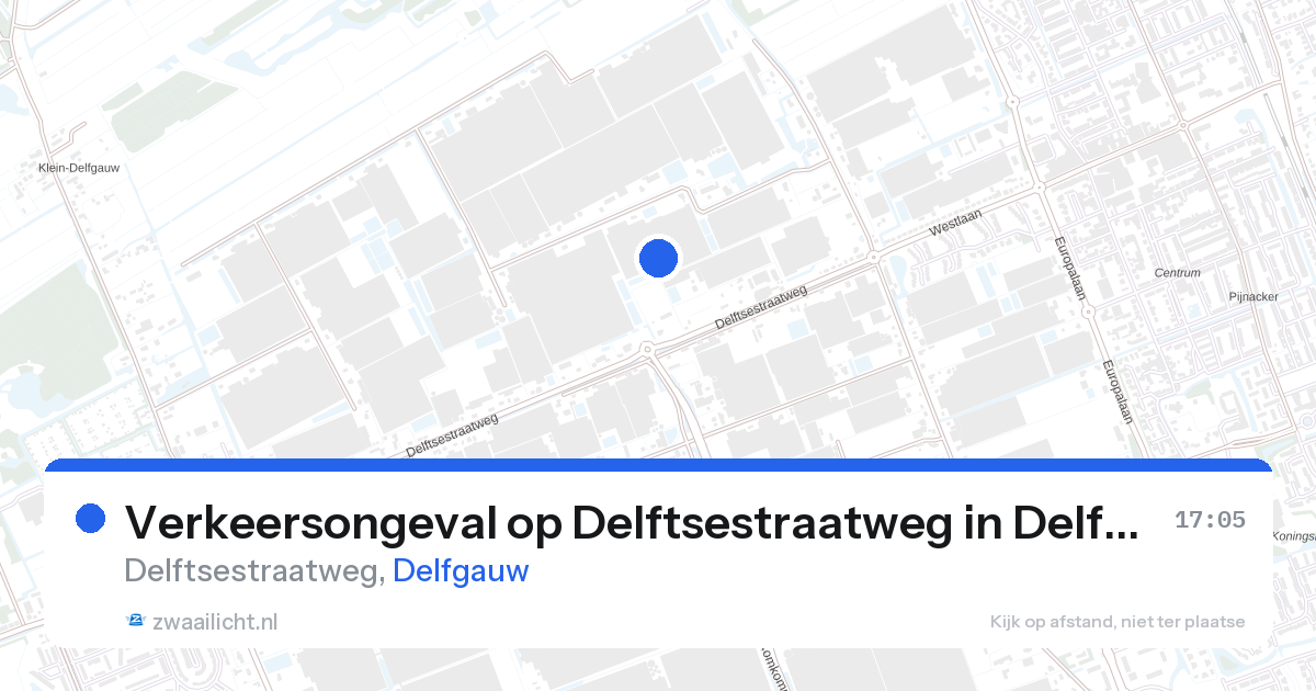 Verkeersongeval op Delftsestraatweg in Delfgauw — 30 mrt 2026