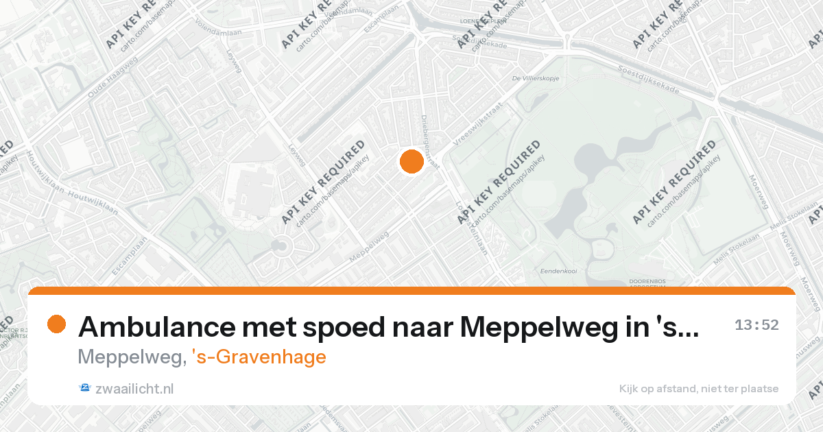 Ambulance met spoed naar Meppelweg in 's-Gravenhage — 18 jul 2026