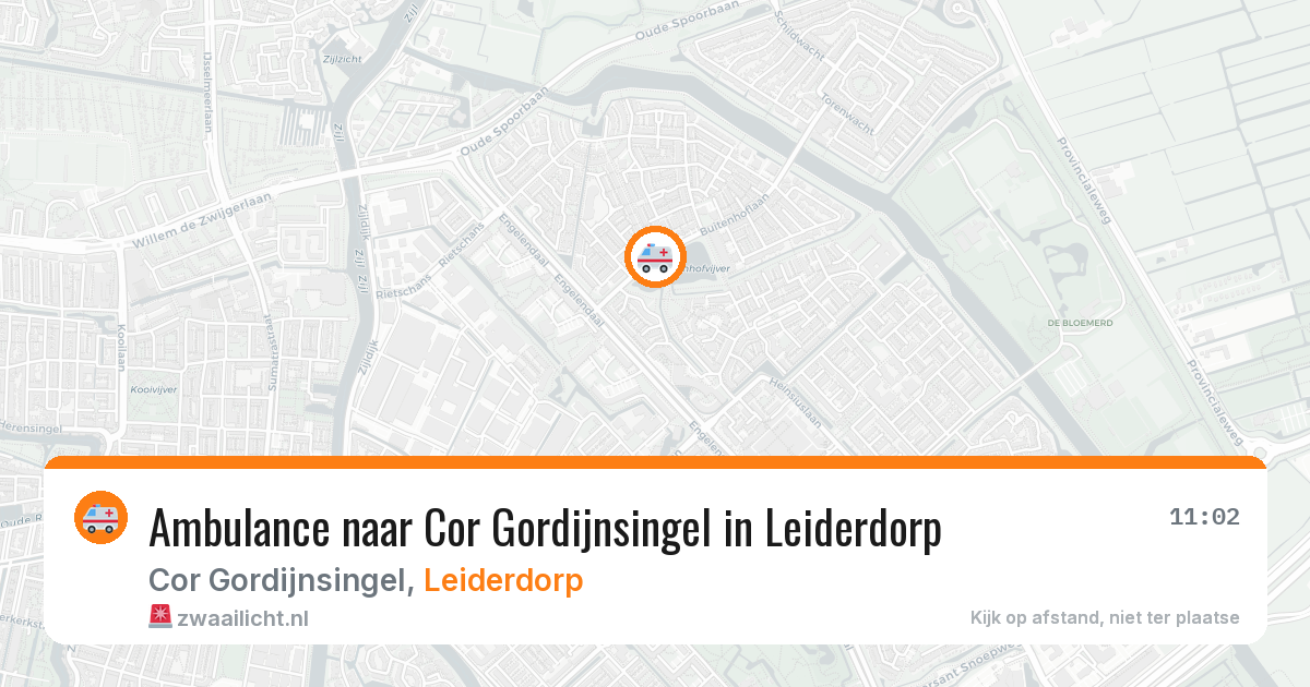 Ambulance naar Cor Gordijnsingel in Leiderdorp — 8 mei 2026
