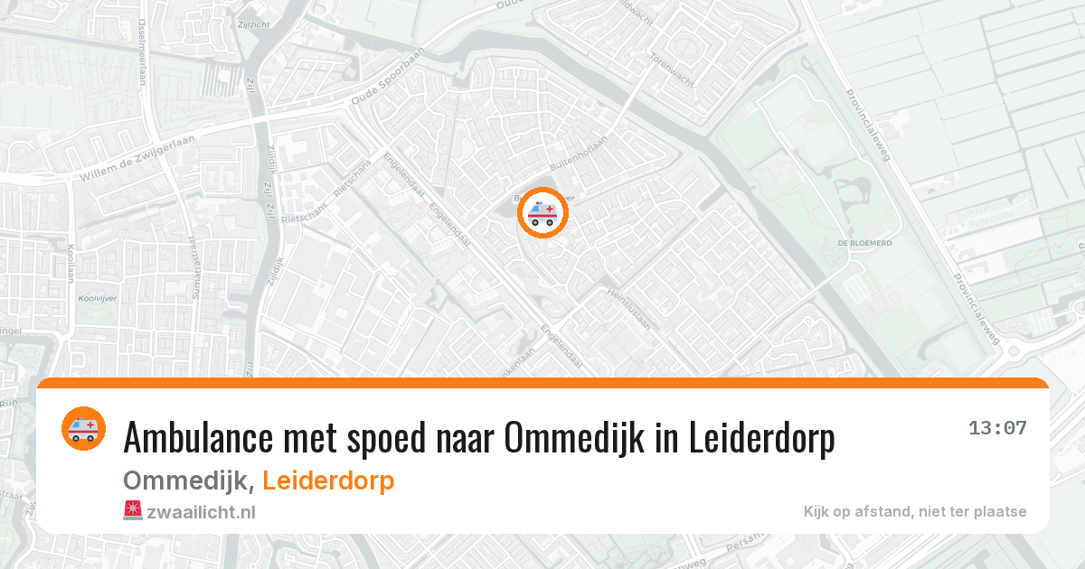 Ambulance met spoed naar Ommedijk in Leiderdorp — 10 jun 2026