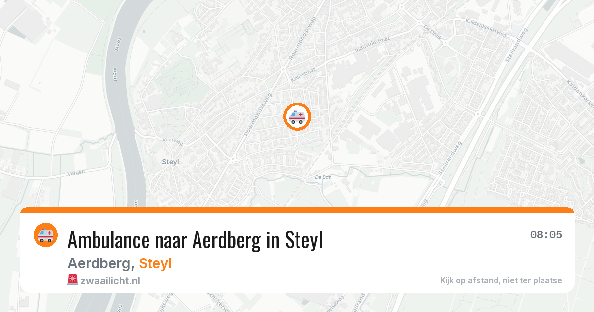 Ambulance naar Aerdberg in Steyl — 11 jun 2026