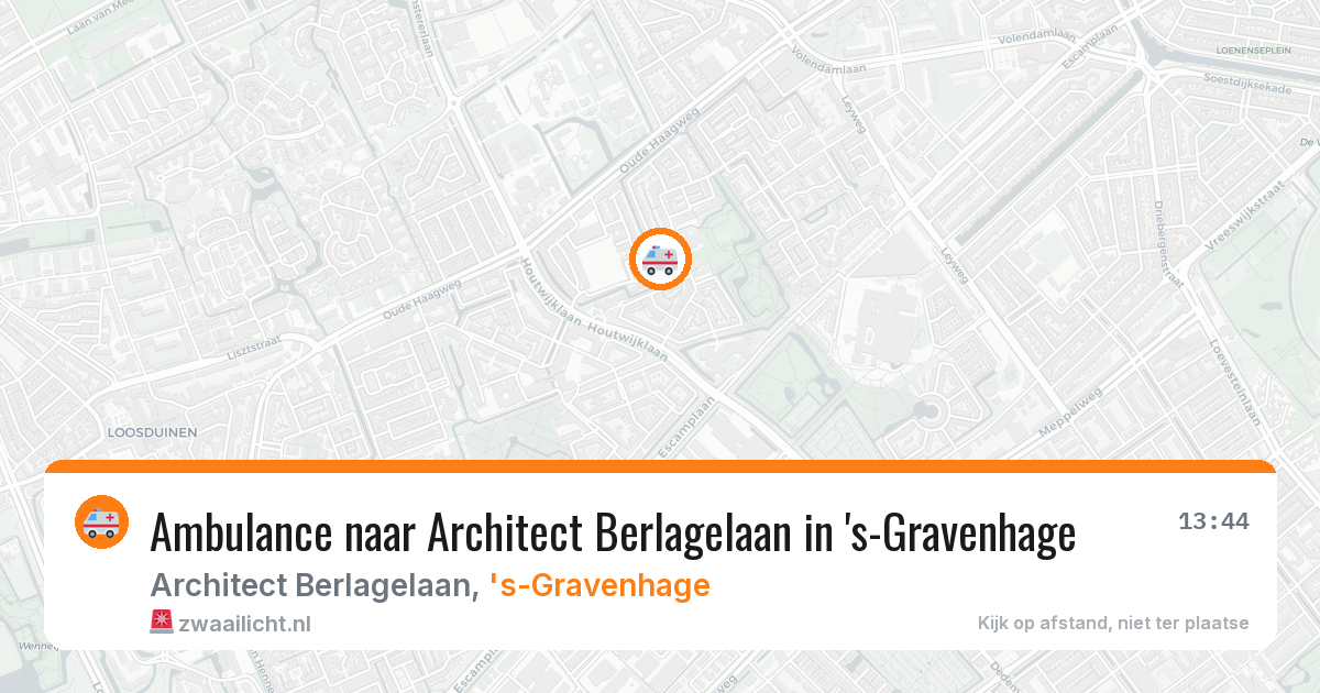 Ambulance naar Architect Berlagelaan in 's-Gravenhage — 2 jul 2026