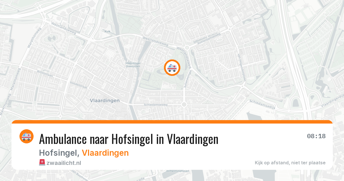 Ambulance naar Hofsingel in Vlaardingen — 12 jun 2026
