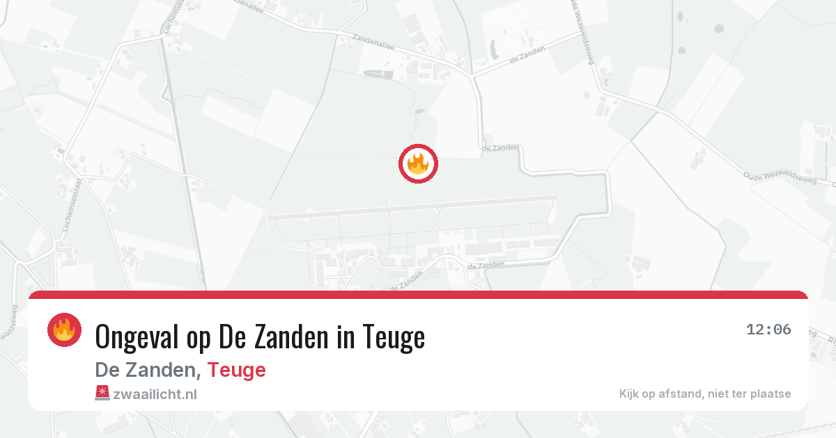 Ongeval op De Zanden in Teuge — 26 apr 2026