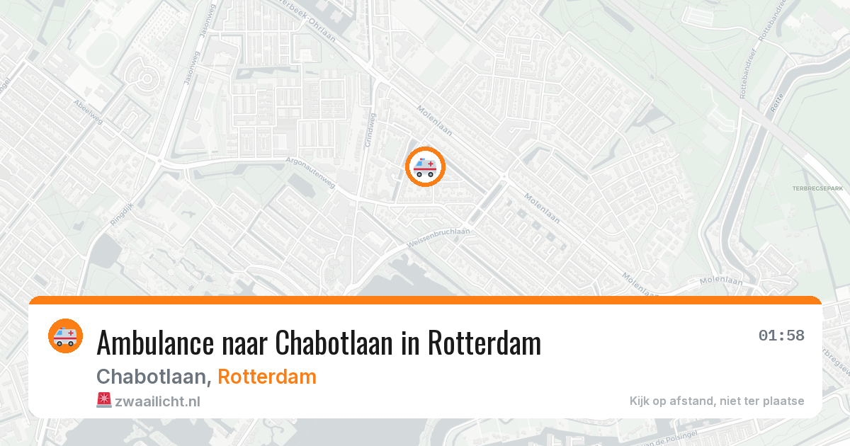 Ambulance naar Chabotlaan in Rotterdam — 26 mei 2026