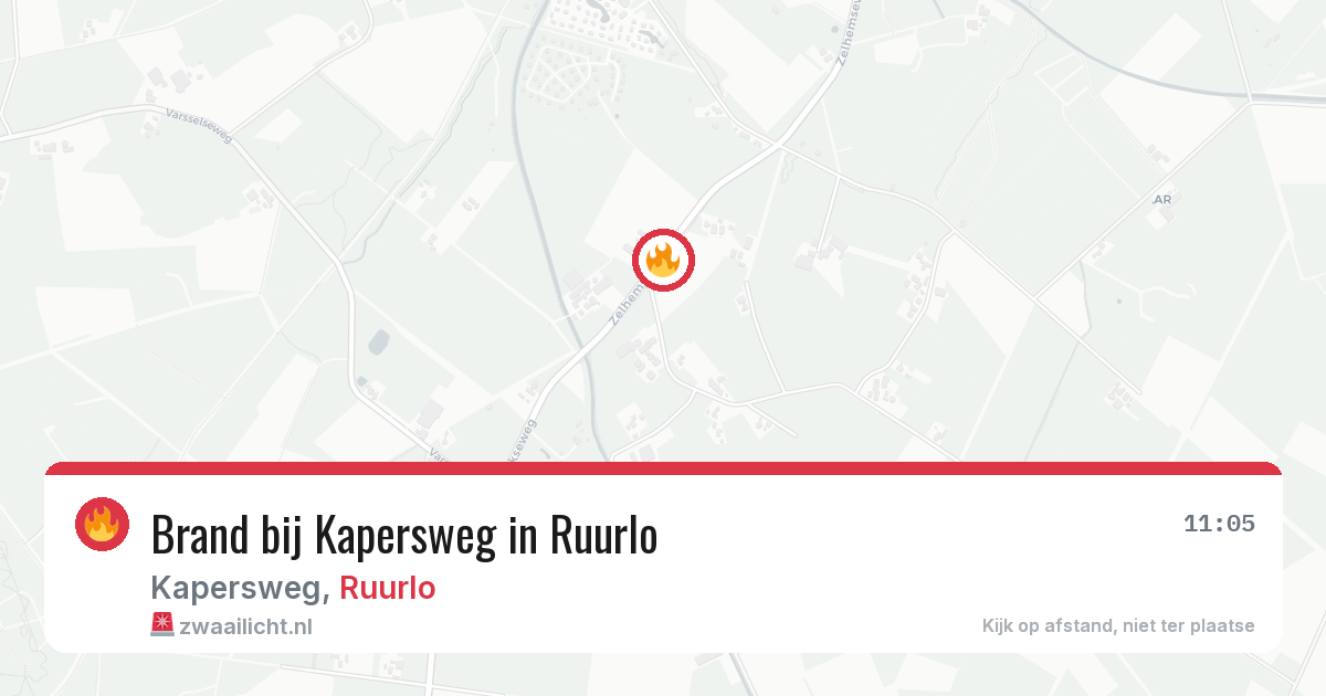 Brand bij Kapersweg in Ruurlo — 26 jun 2026