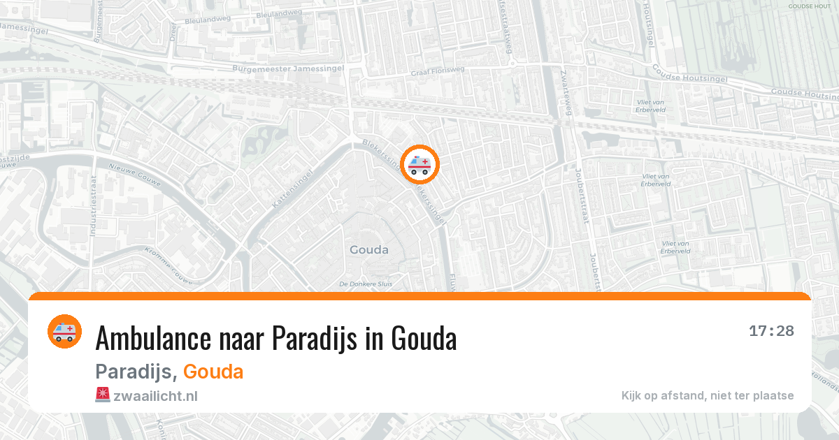Ambulance naar Paradijs in Gouda — 6 aug 2026