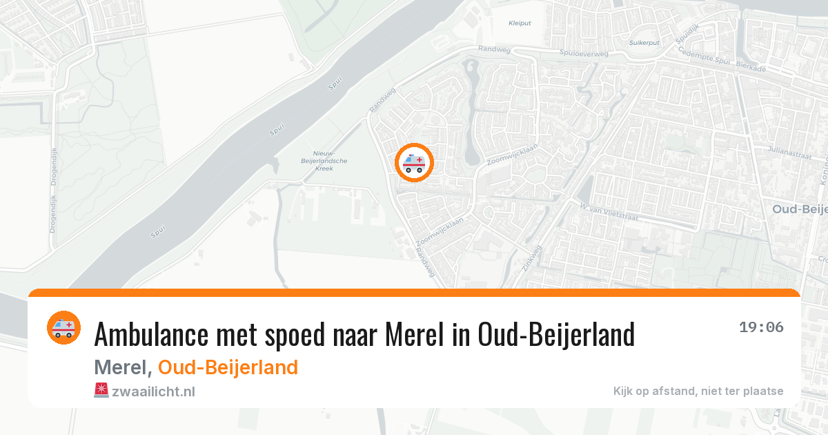 Ambulance met spoed naar Merel in Oud-Beijerland — 23 jun 2026