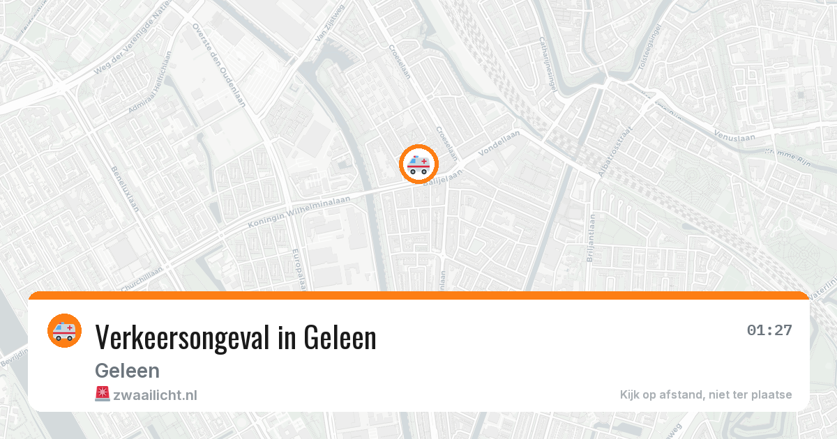 Verkeersongeval in Geleen — 29 jan 2026