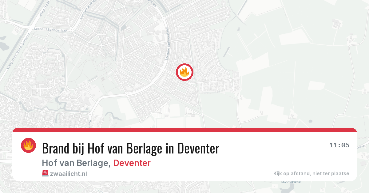Brand bij Hof van Berlage in Deventer — 28 jun 2026