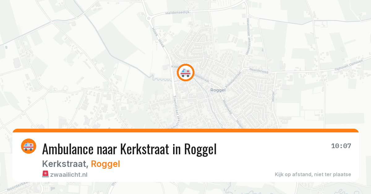 Ambulance naar Kerkstraat in Roggel — 28 jul 2026