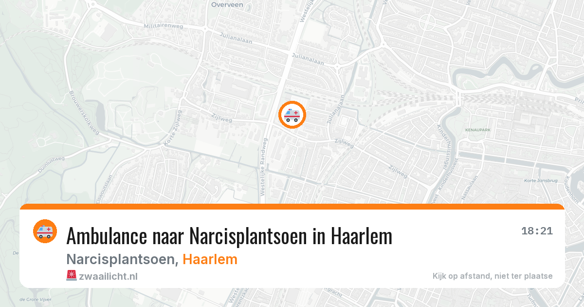 Ambulance naar Narcisplantsoen in Haarlem — 10 aug 2026