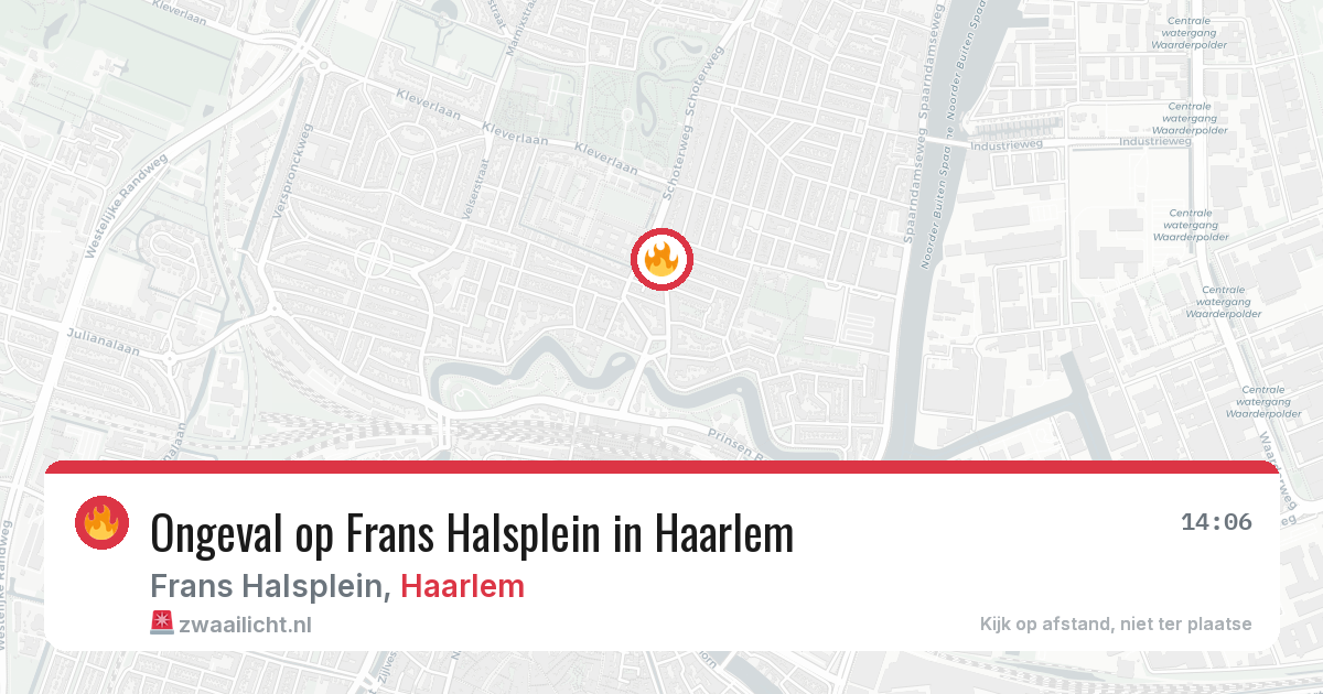 Ongeval op Frans Halsplein in Haarlem — 30 jun 2026