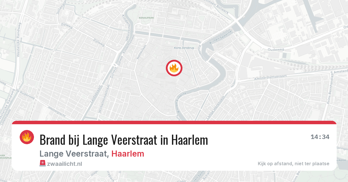 Brand bij Lange Veerstraat in Haarlem — 30 jun 2026