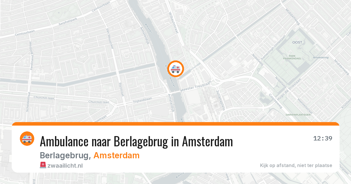 Ambulance naar Berlagebrug in Amsterdam — 2 aug 2026