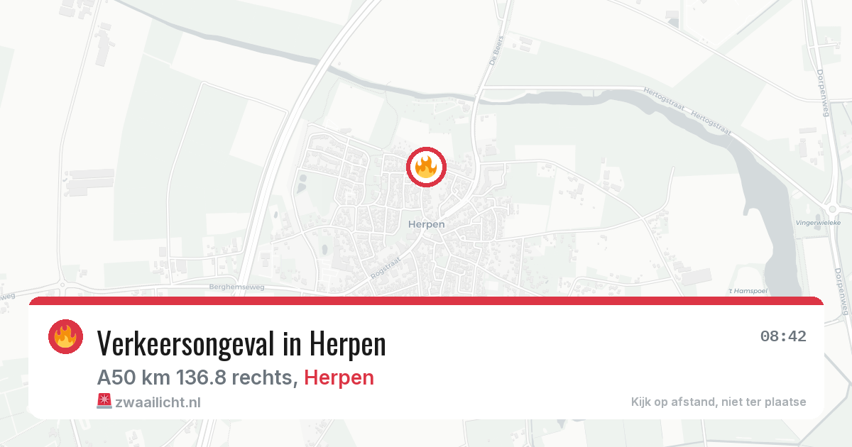 Verkeersongeval in Herpen — 9 jul 2026