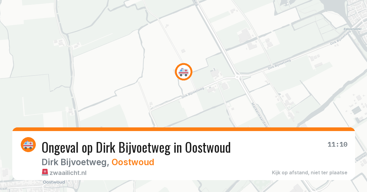Ongeval op Dirk Bijvoetweg in Oostwoud — 27 jan 2026