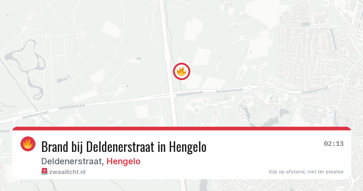 Brand bij Deldenerstraat in Hengelo — 11 feb 2026