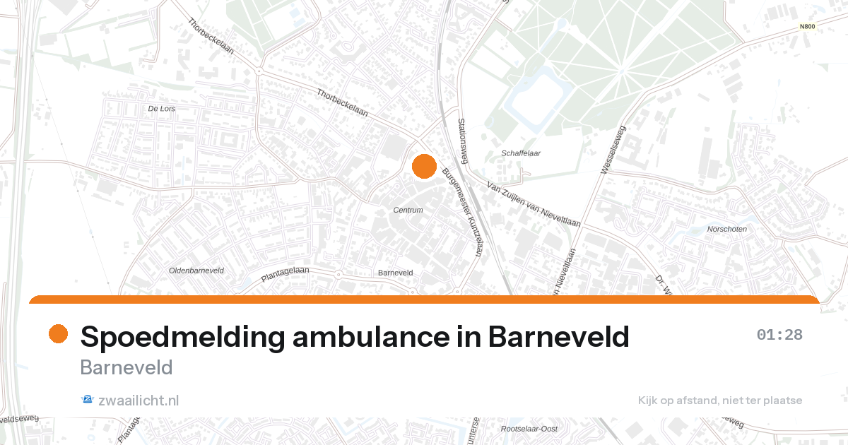 Spoedmelding ambulance in Barneveld — 1 feb 2026