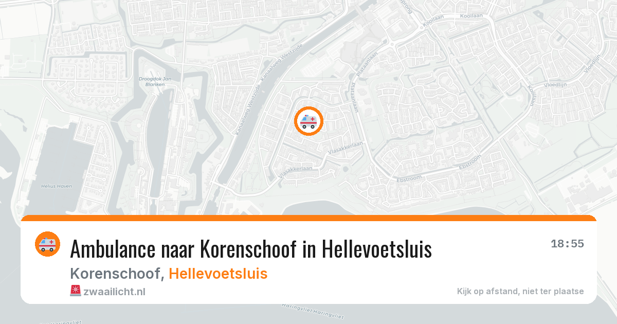 Ambulance naar Korenschoof in Hellevoetsluis — 30 jul 2026