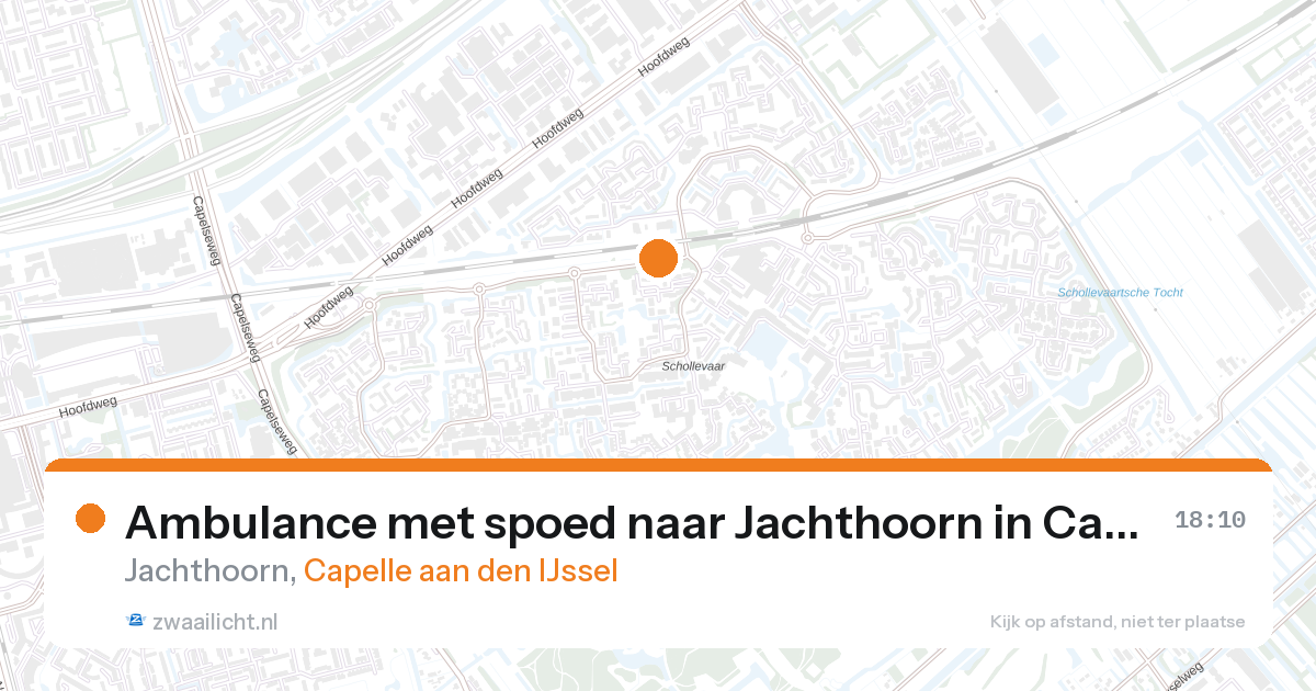 Ambulance met spoed naar Jachthoorn in Capelle aan den IJssel — 27 aug 2026