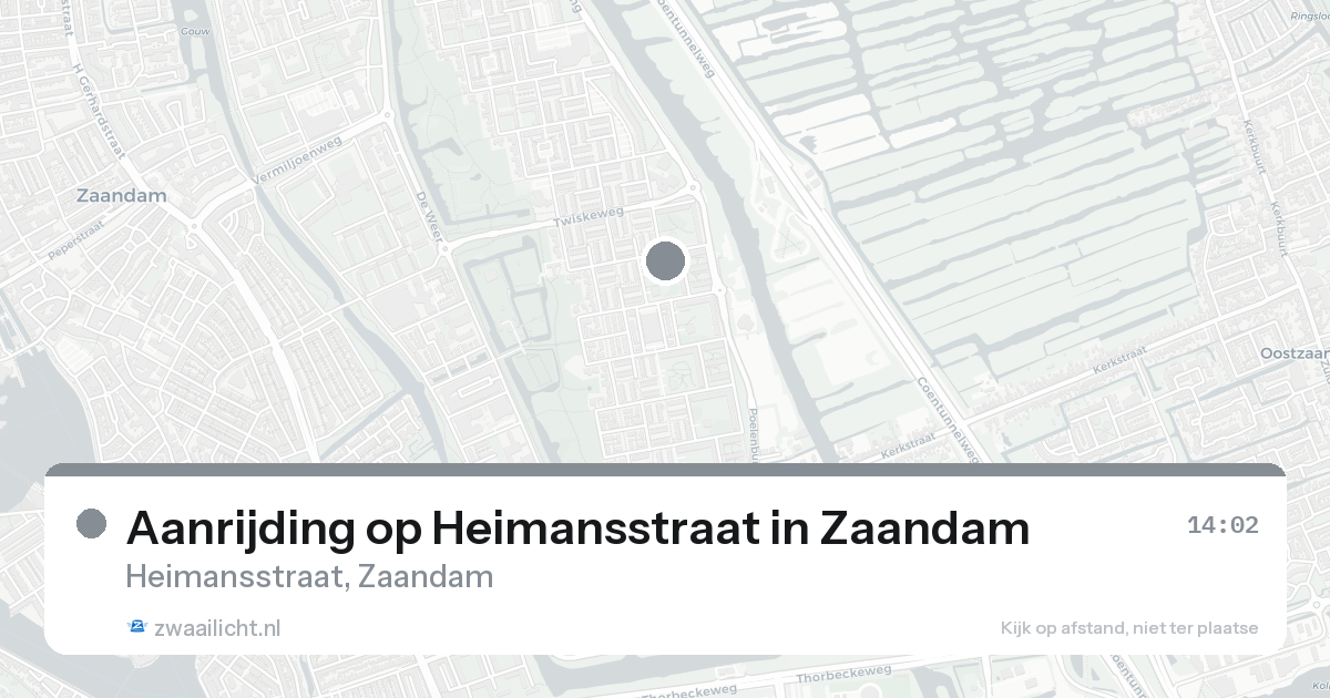 Aanrijding op Heimansstraat in Zaandam — 30 jan 2026