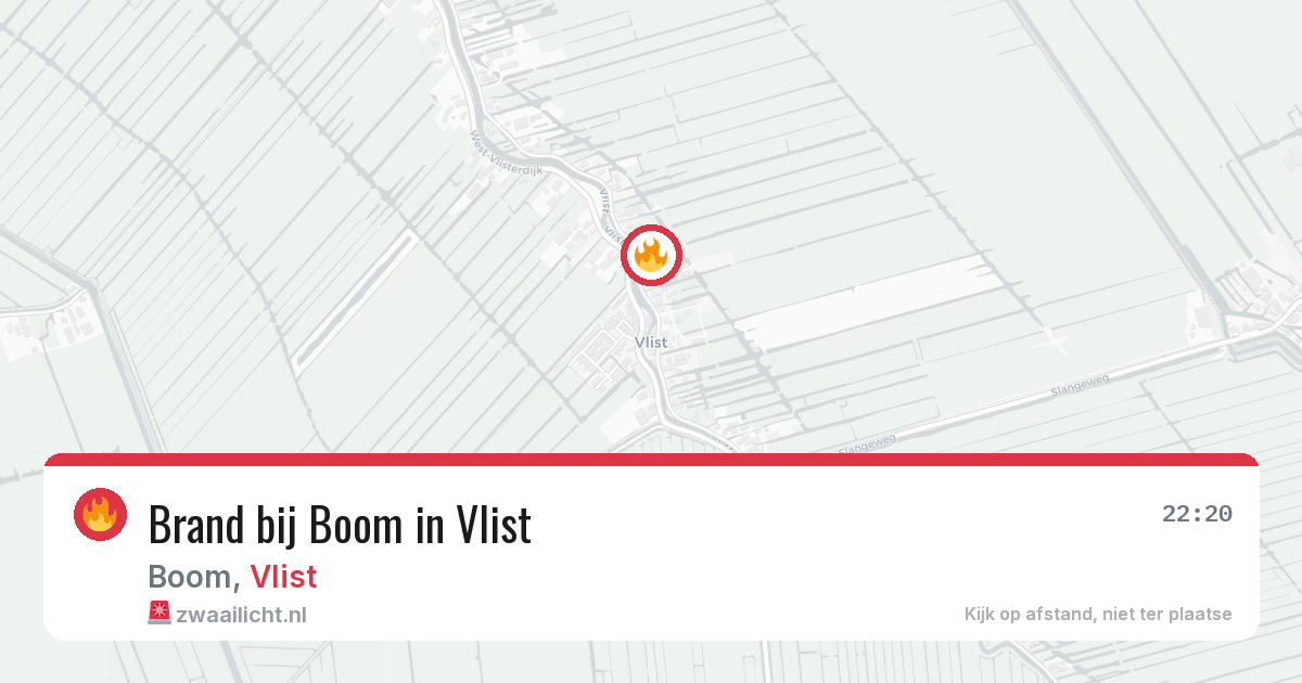 Brand bij Boom in Vlist — 19 jun 2026