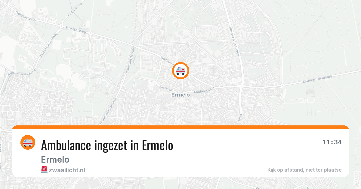 Ambulance ingezet in Ermelo — 29 jan 2026