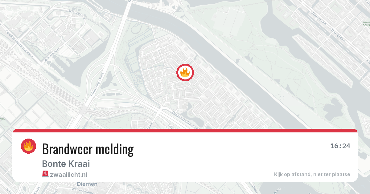Brandweer melding — 7 jul 2026