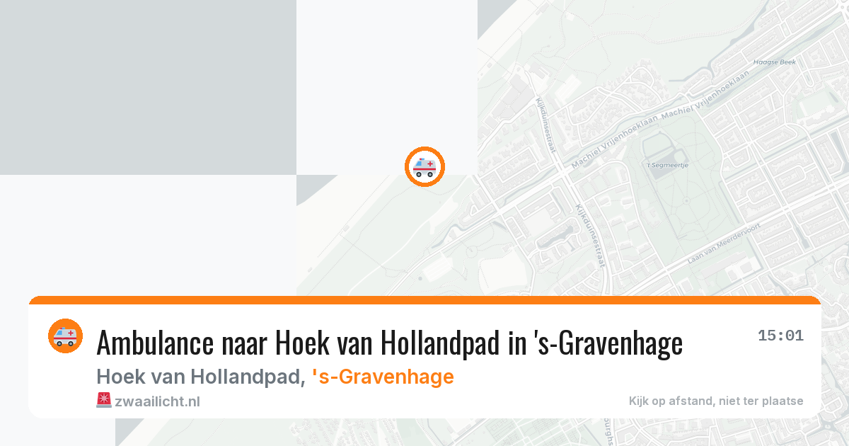 Ambulance naar Hoek van Hollandpad in 's-Gravenhage — 2 aug 2026