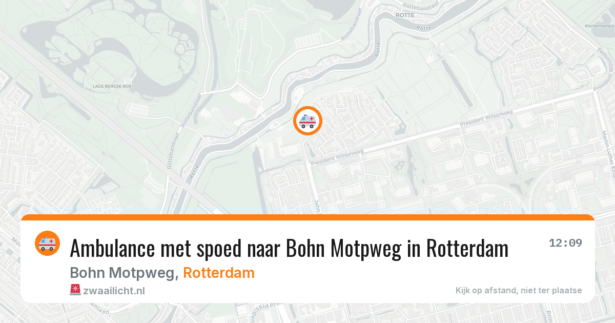 Ambulance met spoed naar Bohn Motpweg in Rotterdam — 4 jul 2026