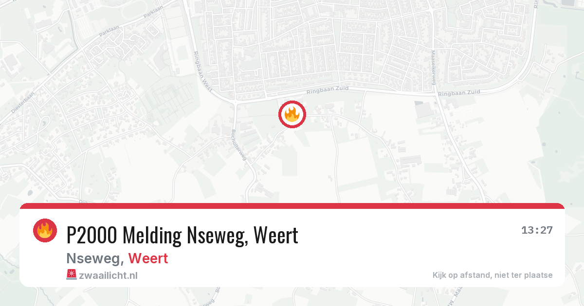 P2000 Melding Nseweg, Weert — 13 jul 2026