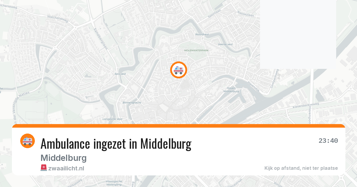 Ambulance ingezet in Middelburg — 22 jul 2026