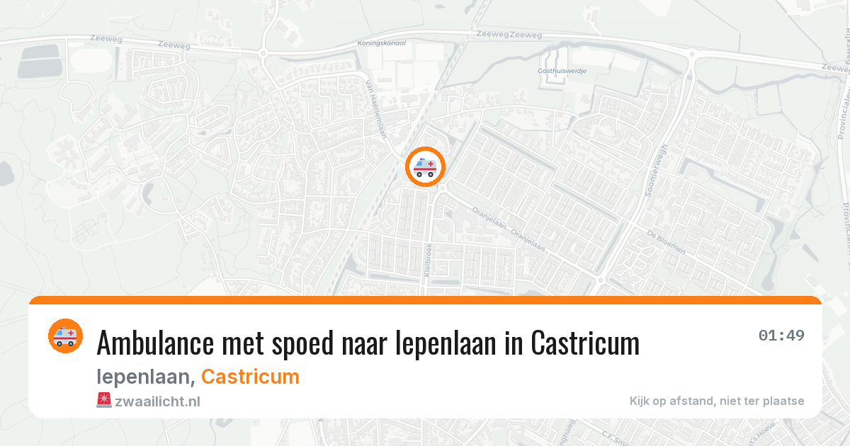 Ambulance met spoed naar Iepenlaan in Castricum — 29 jul 2026