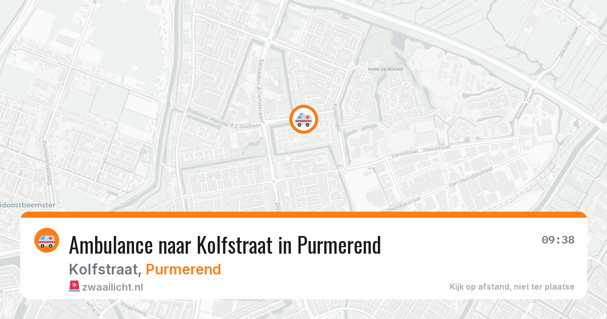 Ambulance naar Kolfstraat in Purmerend — 9 feb 2026