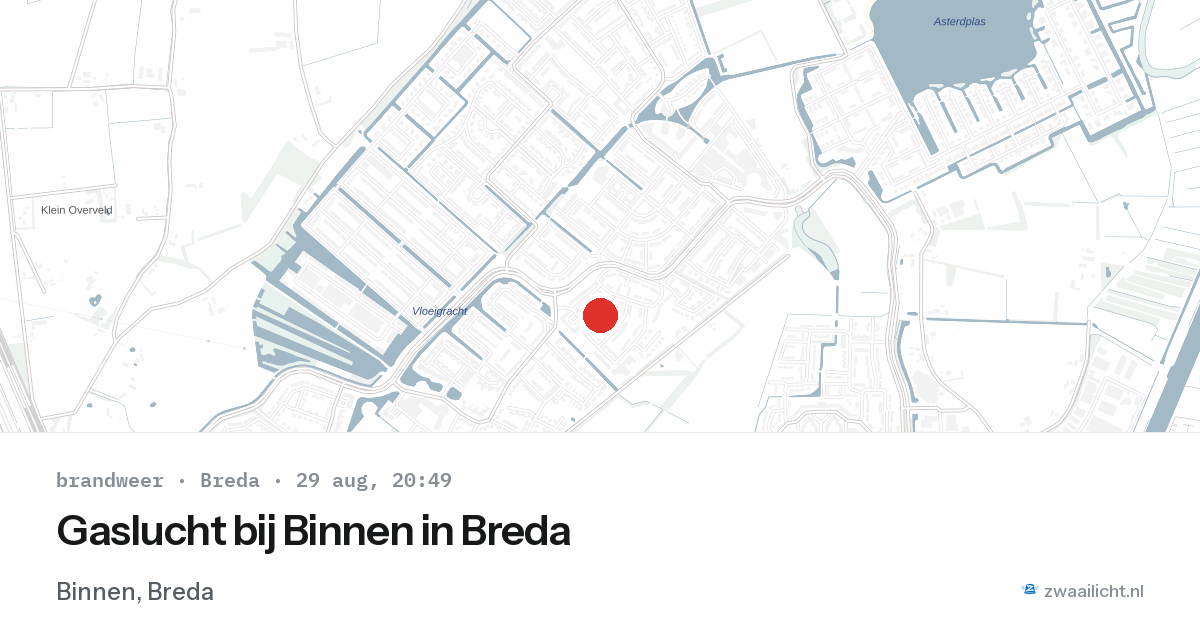 Gaslucht bij Binnen in Breda — 29 aug 2026