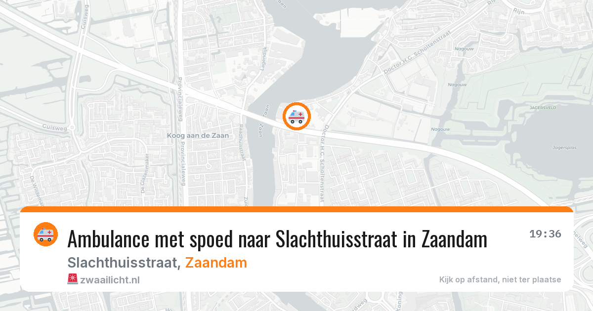 Ambulance met spoed naar Slachthuisstraat in Zaandam — 11 aug 2026