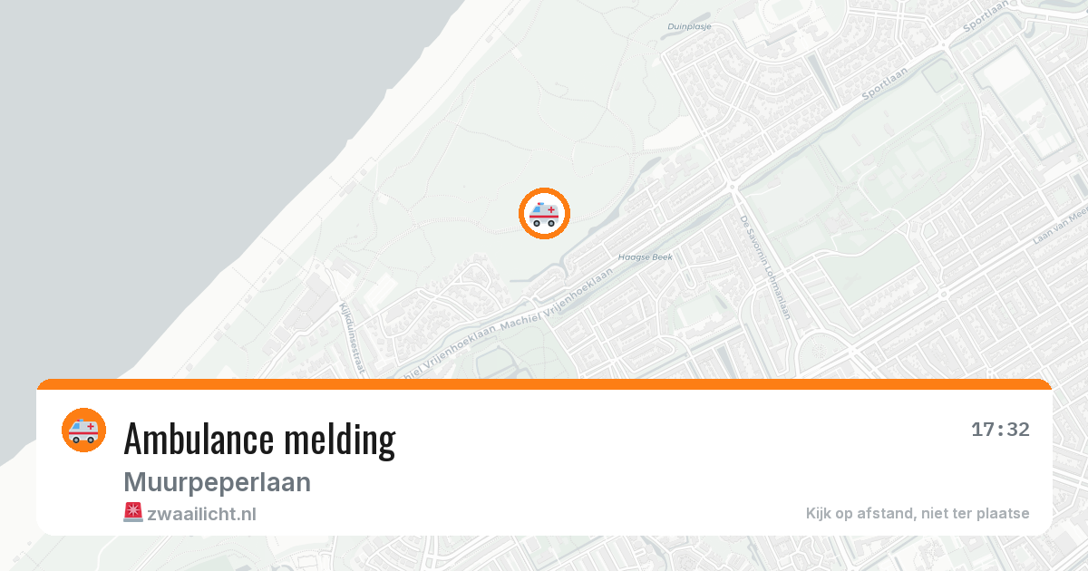 Ambulance melding — 20 apr 2026