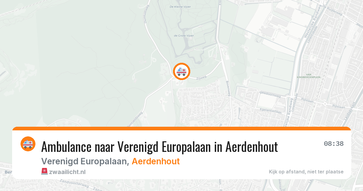 Ambulance naar Verenigd Europalaan in Aerdenhout — 1 jul 2026